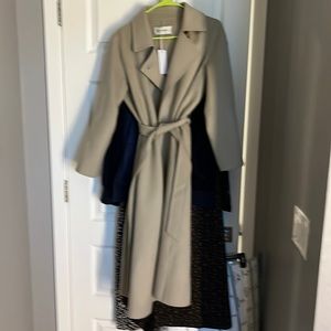 Brand new beautiful 100% wool silk Madison long coat
